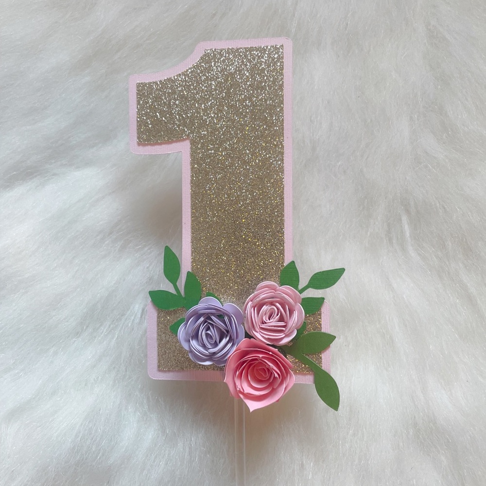 Number 1 Cake Topper